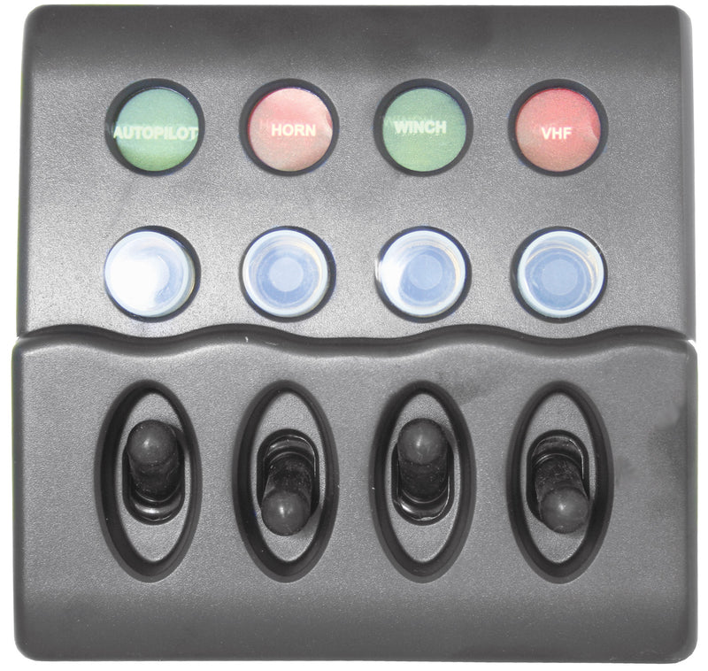 Waterproof Backlit Switch Panels with Circuit Breakers